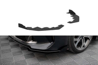 Maxton Design side skirts for the front bumper of the Kia Stinger GT, GT-Line, Standard (2017-2023), black lacquer