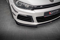 Maxton Design side skirts for front bumper of Volkswagen Scirocco R 2008-2014, black lacquer