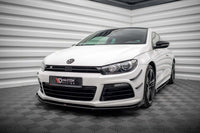 Maxton Design side skirts for front bumper of Volkswagen Scirocco R 2008-2014, black lacquer