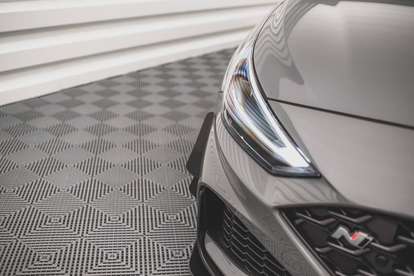 Inserții laterale Maxton Design pentru bara fata N-Line a Hyundai i30 hatchback, station wagon (2020-), negru mat