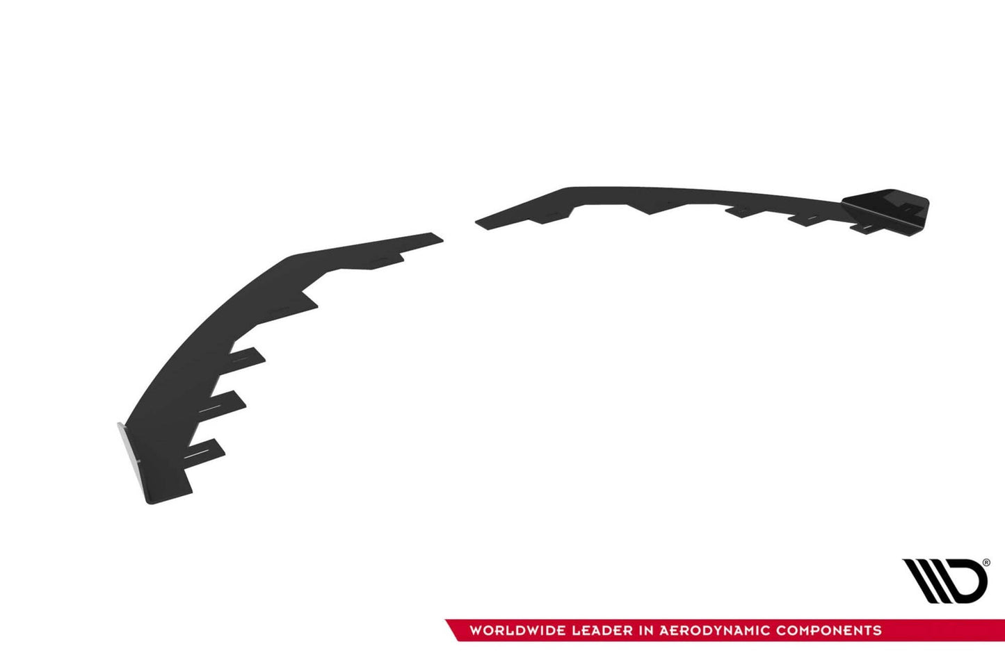 Extensii laterale Maxton Design pentru bara fata ST a Ford Focus (2015-2018), negru lucios