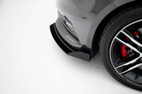 Extensii laterale Maxton Design pentru bara fata ST a Ford Focus (2015-2018), negru lucios