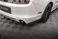 Praguri laterale Maxton Design pentru bara spate a Ford Mustang Mk5 (2009-2014), negru lucios