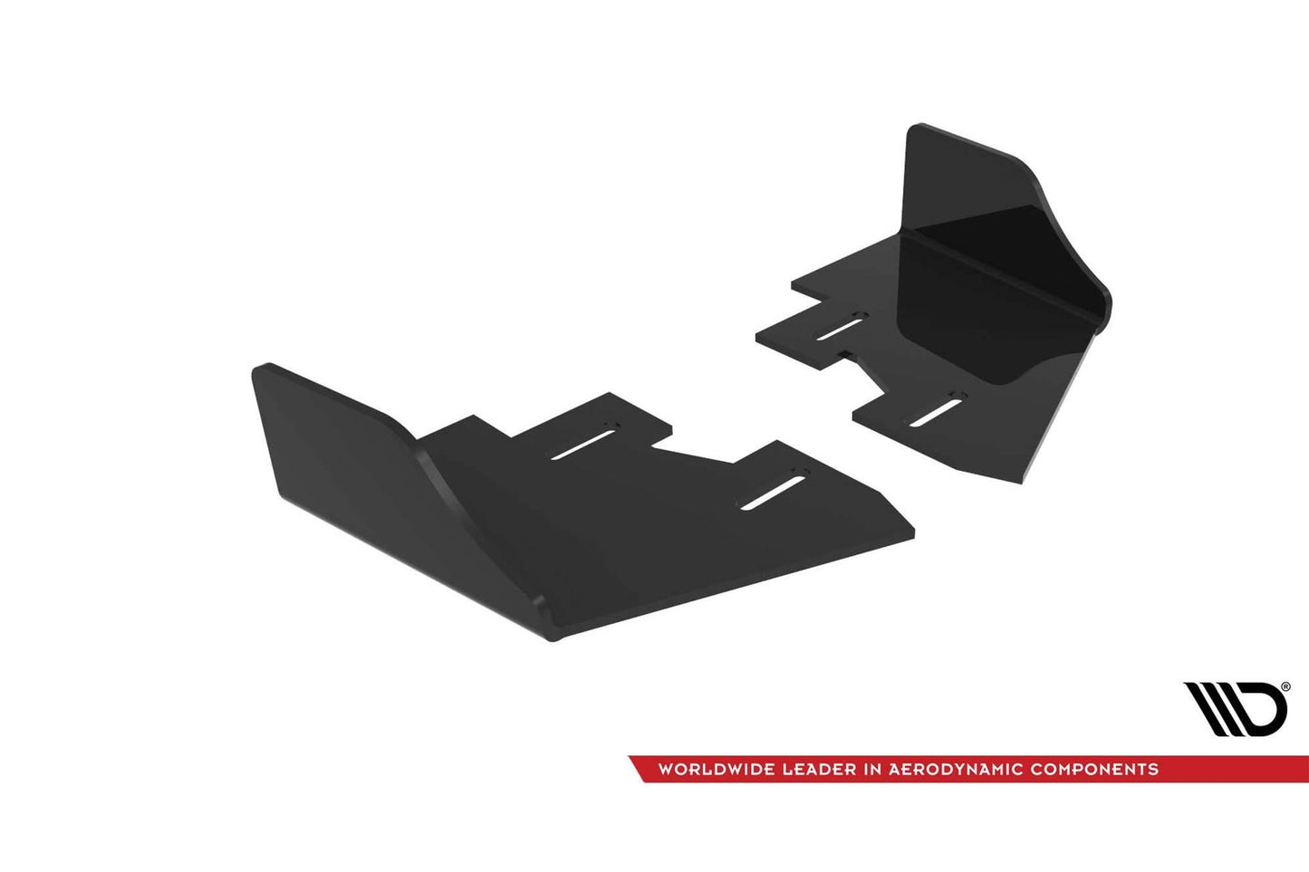 Inserții laterale Maxton Design pentru bara spate a Hyundai Veloster N (2018-2022), negru lac
