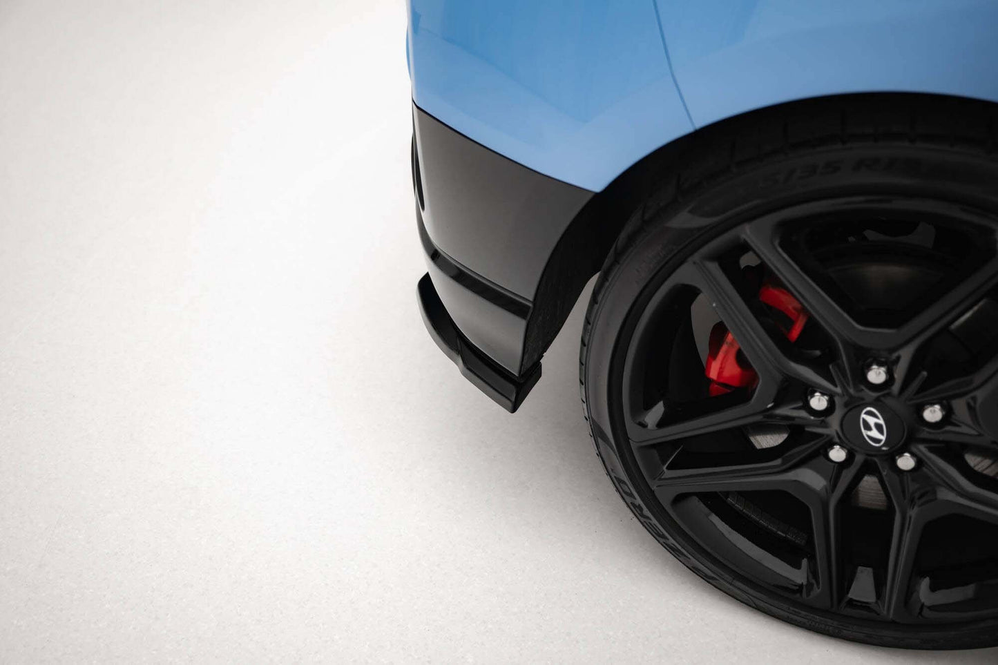 Inserții laterale Maxton Design pentru bara spate a Hyundai Veloster N (2018-2022), negru lac