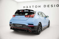 Inserții laterale Maxton Design pentru bara spate a Hyundai Veloster N (2018-2022), negru lac