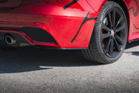 Praguri laterale Maxton Design pentru bara spate a Jaguar XE R-Dynamic X760 (dupa 2019), negru lacuit