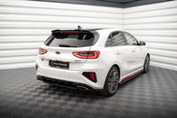 Inserții laterale Maxton Design pentru bara spate Kia Ceed GT (2018-2022), negru lac
