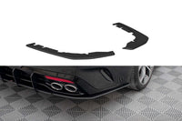 Maxton Design side skirts for Kia Stinger GT-Line (2017-2023) rear bumper, matt black