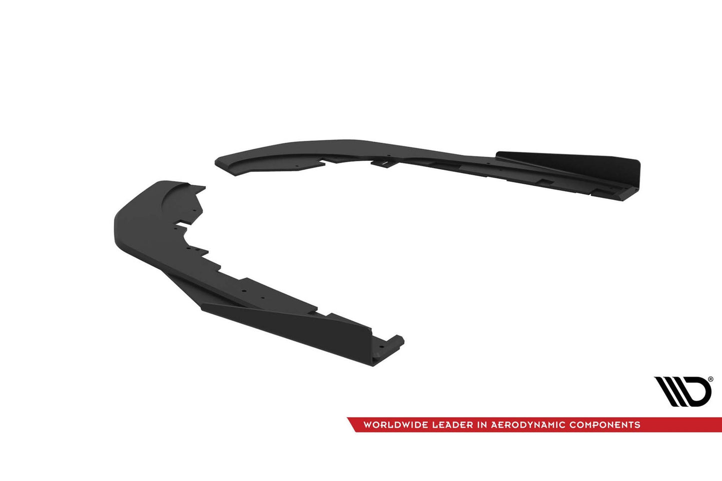 Maxton Design side skirts for Kia Stinger GT-Line (2017-2023) rear bumper, matt black