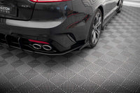 Maxton Design side skirts for Kia Stinger GT-Line (2017-2023) rear bumper, matt black