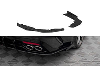 Maxton Design side skirts for Kia Stinger GT-Line (2017-2023) rear bumper, matt black