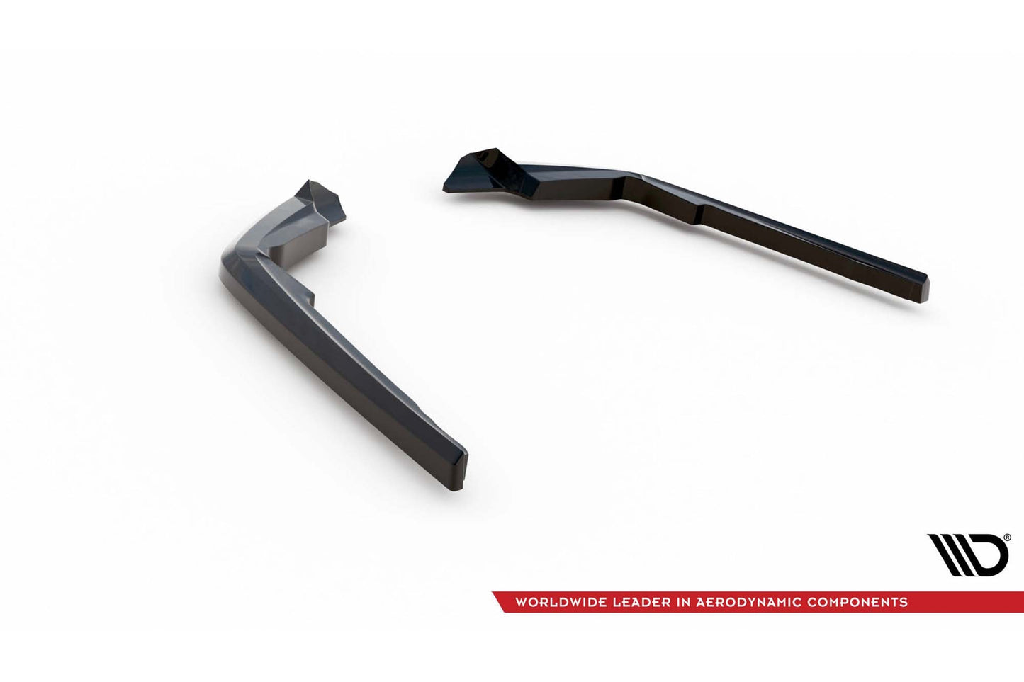 Side Skirts Diffusers Maxton Design for Toyota Highlander (from 2019), gloss black