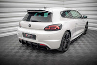 Ornamente laterale Maxton Design pentru bara spate a Volkswagen Scirocco R (2008-2014), negru mat