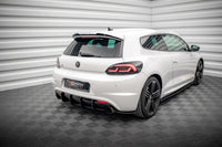 Ornamente laterale Maxton Design pentru bara spate a Volkswagen Scirocco R (2008-2014), negru mat