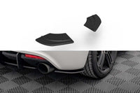 Ornamente laterale Maxton Design pentru bara spate a Volkswagen Scirocco R (2008-2014), negru mat