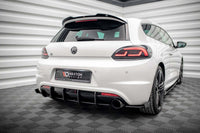 Praguri laterale Maxton Design pentru bara spate a Volkswagen Scirocco R (2008-2014), negru mat