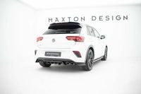 Insertii laterale pentru bara spate Maxton Design pentru Volkswagen T-Roc R (2017-2021), lac negru