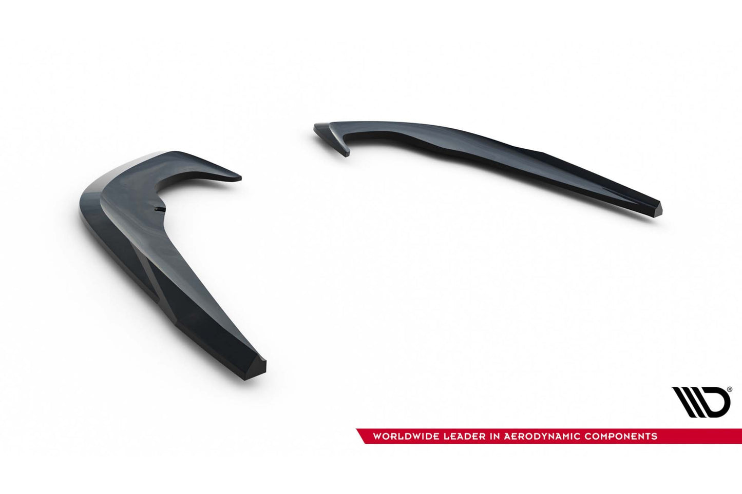 Maxton Design extensii laterale pentru bara spate a Skoda Octavia Sportline Liftback si break (dupa 2024), negru lac