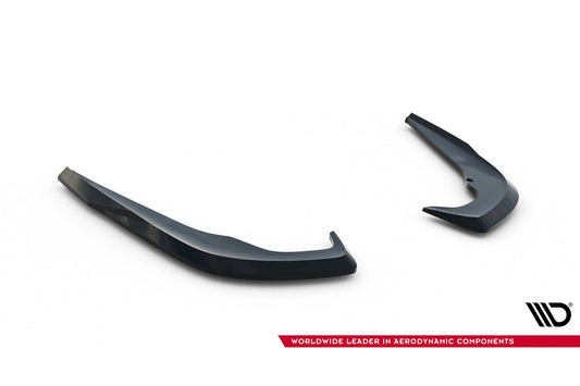 Maxton Design extensii laterale pentru bara spate Skoda Octavia Sportline Liftback și combi (după 2024), negru lucios