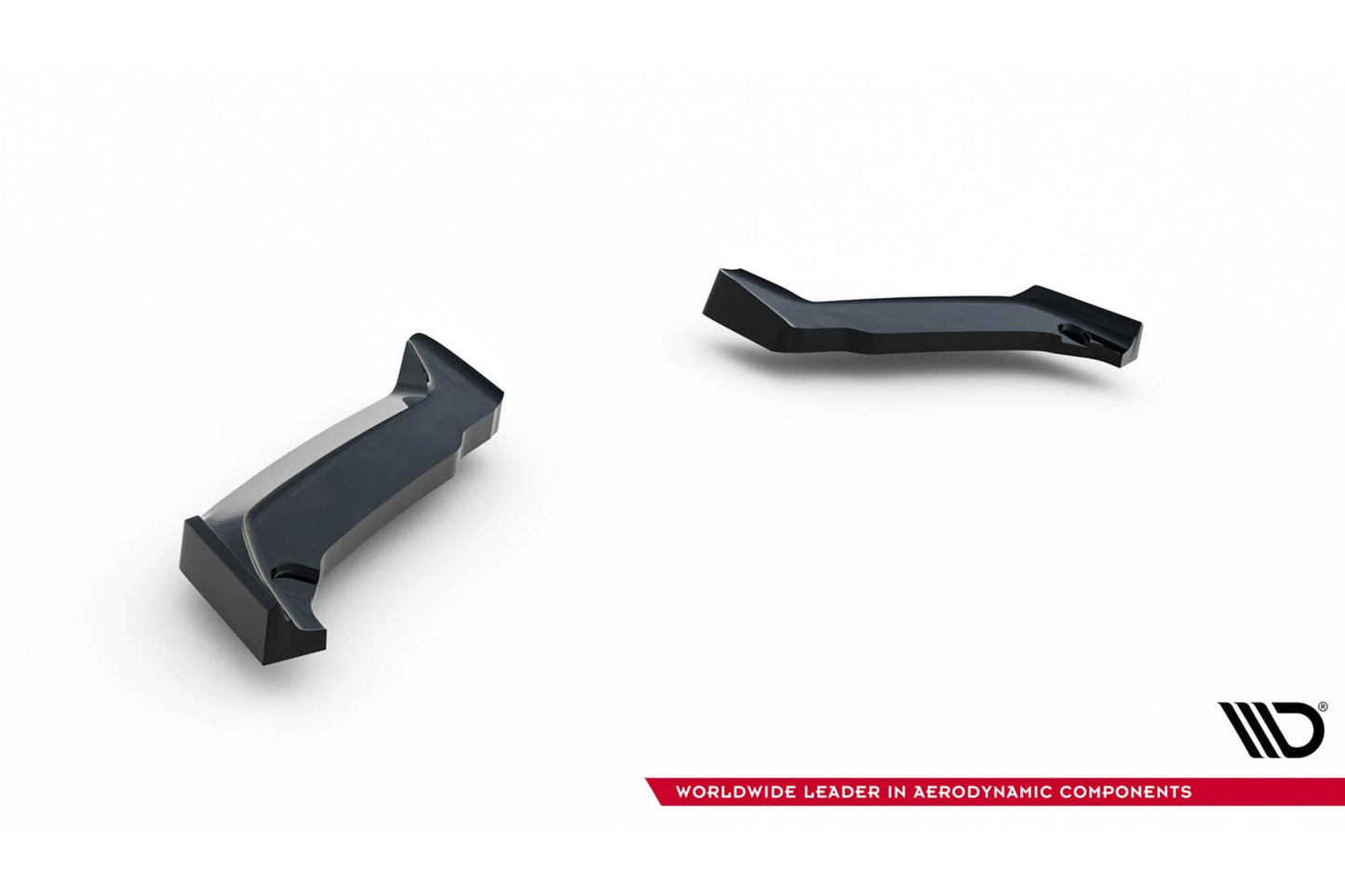 Maxton Design side inserts for Toyota GR Yaris (2024+) rear bumper, gloss black