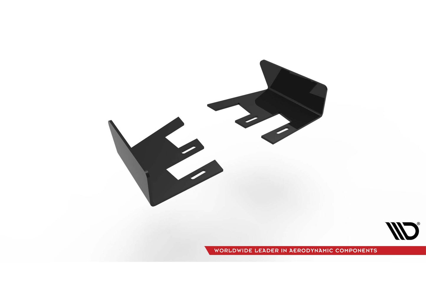 Praguri laterale Maxton Design pentru bara spate Volkswagen Scirocco R 2008-2014, lac negru