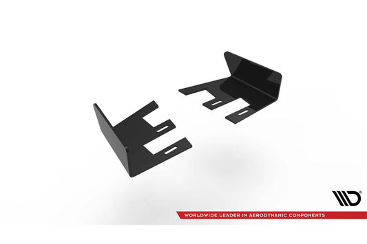 Praguri laterale Maxton Design pentru bara spate Volkswagen Scirocco R 2008-2014, lac negru