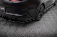 Inserții laterale Maxton Design pentru bara spate GT a Kia Pro Ceed (2022-), negru mat