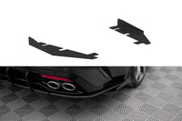 Maxton Design insertii laterale pentru bara spate GT-Line a Kia Stinger (2017-2023), negru lucios