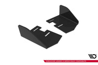 Insertii laterale Maxton Design pentru bara spate ST a Ford Focus (2015-2018), negru lucios