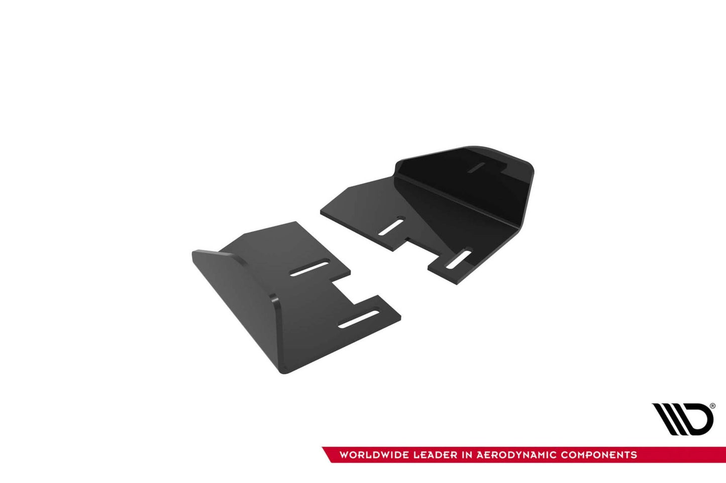 Insertii laterale Maxton Design pentru bara spate ST a Ford Focus (2015-2018), negru lucios
