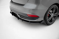 Insertii laterale Maxton Design pentru bara spate ST a Ford Focus (2015-2018), negru lucios