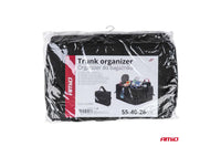 Organizator pentru portbagaj Amio, negru, 55x38x26cm.