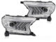 Set faruri tuning LED pentru Ford Ranger (2016-2022), cu baza crom, pentru modelul cu lumini DRL din fabrica, cu semnalizatoare dinamice, stanga si dreapta