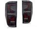 Set stopuri tuning LED pentru Ford Ranger (2011-2018), cu semnalizator dinamic, baza negru-fum, stanga si dreapta