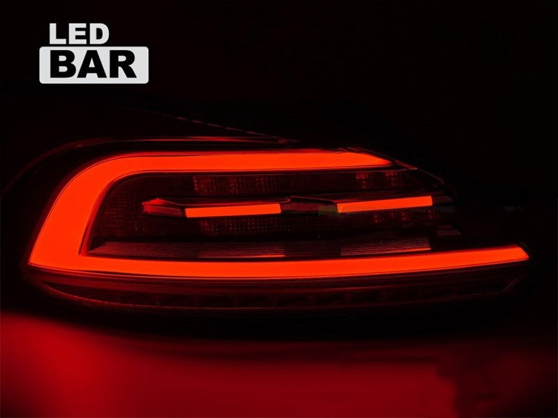 Set stopuri LED pentru Volkswagen Scirocco (2008-2014), cu baza rosie, stanga si dreapta