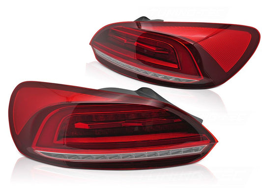 Set stopuri LED pentru Volkswagen Scirocco (2008-2014), cu baza rosie, stanga si dreapta