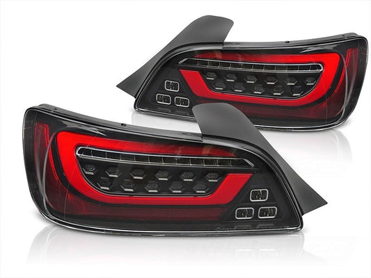 Set stopuri LED pentru Honda S2000 (2000-2009) cu semnalizare dinamica, baza rosie si neagra, stanga si dreapta