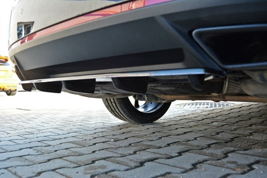 Rear diffuser RS Maxton Design for Skoda Octavia hatchback, station wagon (2013‑2019), carbon look